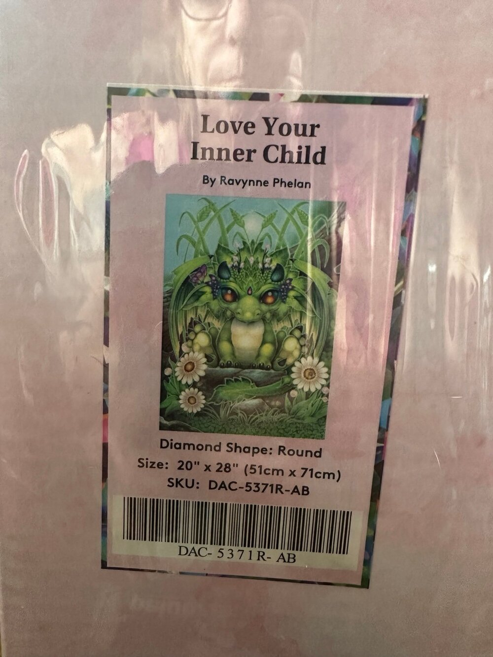Love Your Inner Child Diamond Art Club Sealed OOS Dragon Round Ravynne Phelan